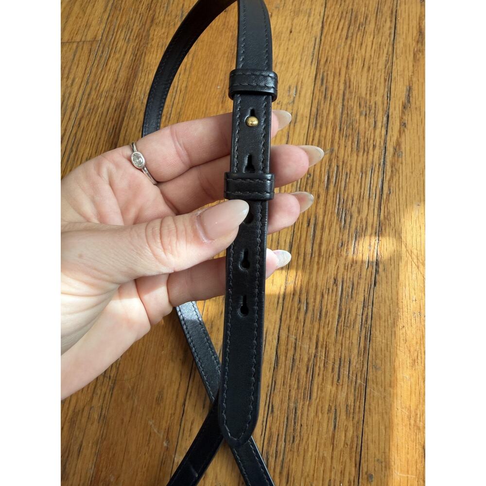Gucci Crossbody Bag Womens Small Black Leather GG Marmont Camera Made In Italy - Picture 16 of 16
